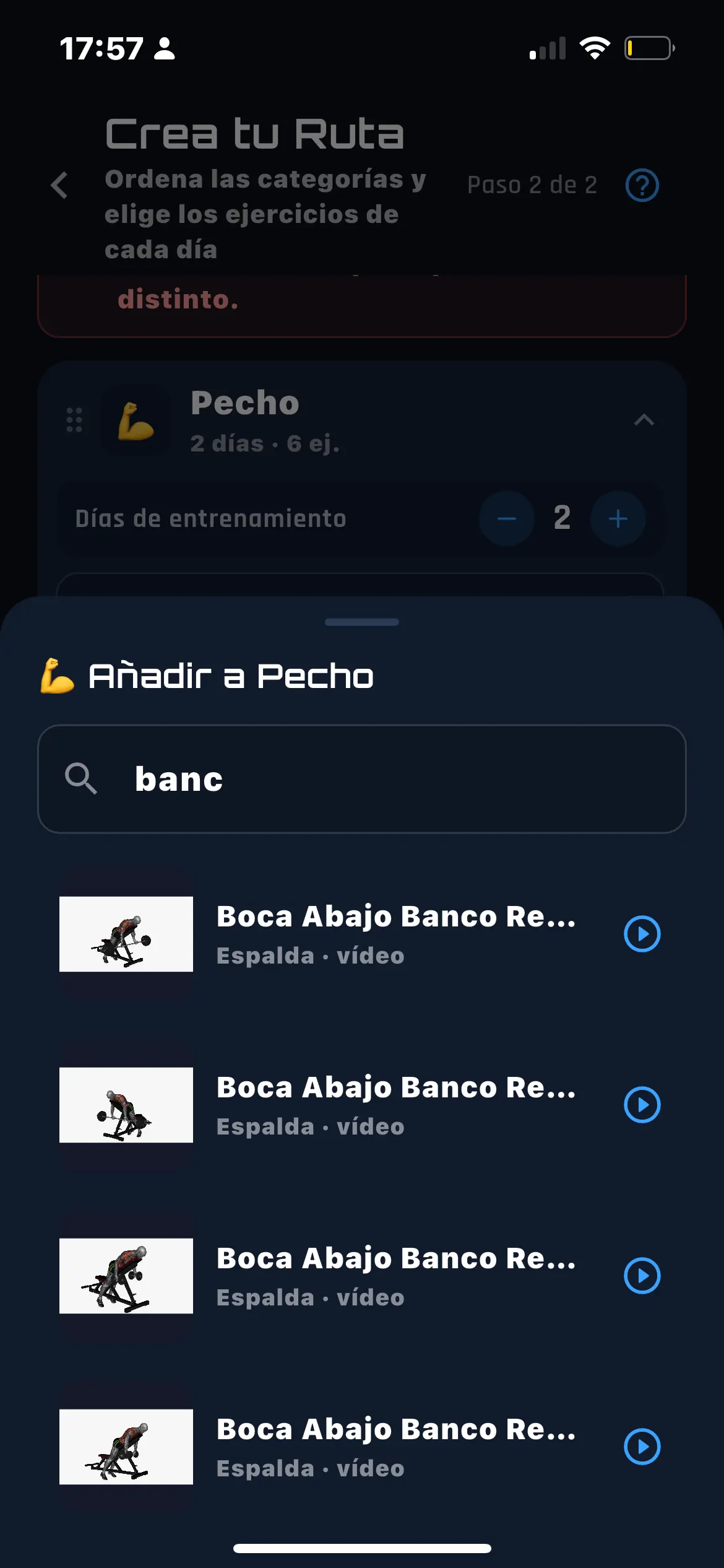 FitVerso — Ejercicios