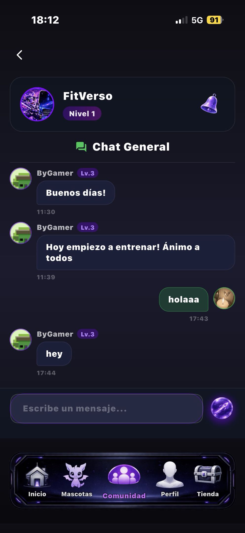 FitVerso — Chat Global